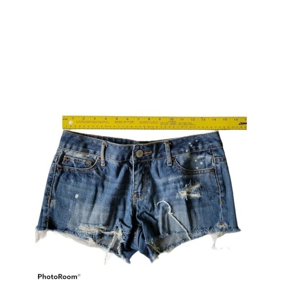Aeropostale Denim Daisy Duke Distressed Je… - Picture 3 of 6